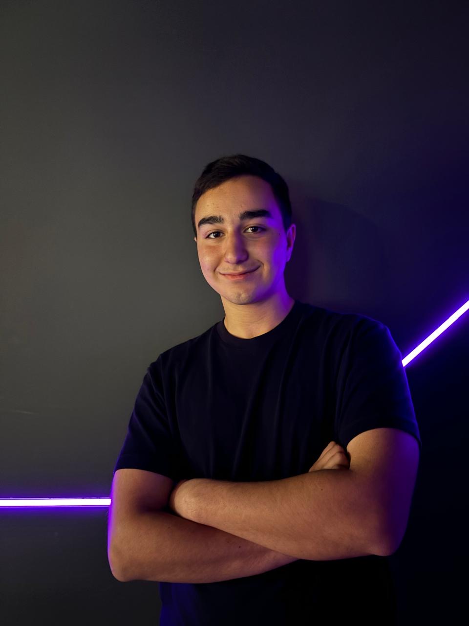 Armen Ghazaryan portrait with neon lighting - Ghazaryan Armen, Armenia